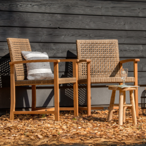 Tuinstoel Propus Teak (set van 2 stoelen)