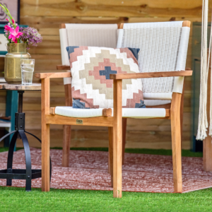 Tuinstoel Alhena Teak (set van 2 stoelen)